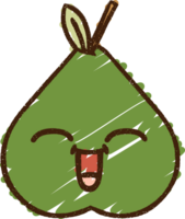 Pear Chalk Drawing png