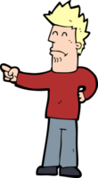 cartoon man pointing png