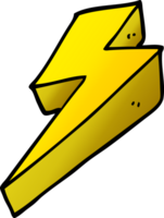 cartoon doodle thunder bolts png