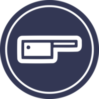 meat cleaver circular icon symbol png