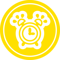 Klingeln Alarm Uhr kreisförmig Symbol Symbol png