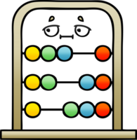 gradient shaded cartoon of a abacus png