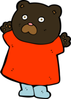 lustiger Cartoon-Schwarzbär png