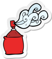 sticker of a cartoon spray can png