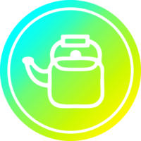 Küche Kessel kreisförmig Symbol mit cool Gradient Fertig png