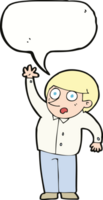 cartoon man asking question with speech bubble png