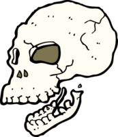 cartoon spooky skull png