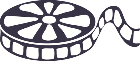 plano cor retro desenho animado do uma filme bobina png