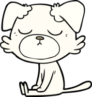 chien de dessin animé mignon png