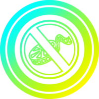 no filming circular icon with cool gradient finish png