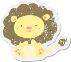 cute lion grunge sticker png