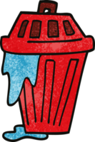 cartoon doodle waste bin png