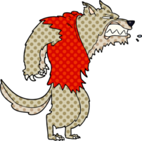 boos weerwolf tekenfilm png