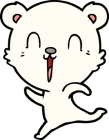 happy cartoon polar bear png