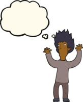 cartoon vampire with thought bubble png