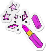 sticker of a cartoon vivid lipstick png