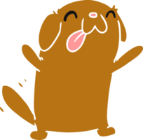dibujos animados ilustración kawaii de un linda perro png