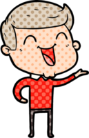 cartoon man laughing png