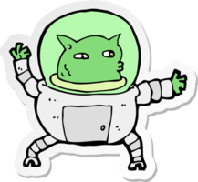 sticker van een cartoon alien png