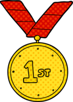 medalla de deportes de dibujos animados png