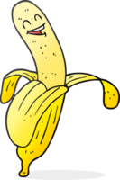 hand drawn cartoon banana png