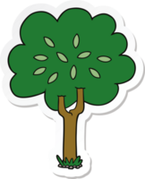 autocollant d'un arbre de dessin animé png