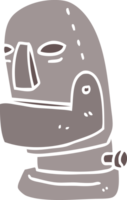 tekenfilm tekening robot hoofd png