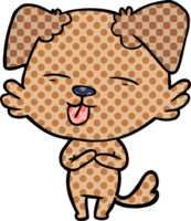 cartone animato cane attaccare su lingua png