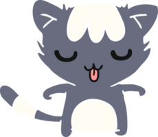 cartone animato illustrazione di un' kawaii carino procione png