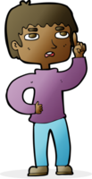 cartoon boy with question png