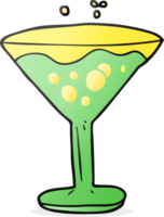 hand drawn cartoon cocktail png