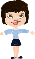 cartoon woman with open arms png