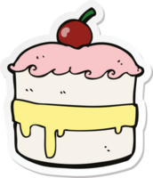 sticker of a cartoon cake png