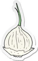 pegatina de una cebolla de dibujos animados png