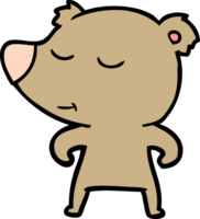 personaje de dibujos animados de oso png