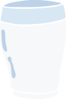 cartoon doodle glass of milk png