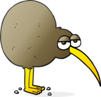 hand drawn cartoon kiwi png