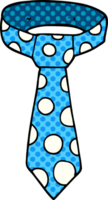 corbata con motivo de garabatos de dibujos animados png