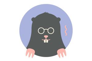 Icon of black Mole vector