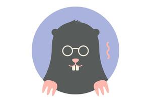 Icon of black Mole vector