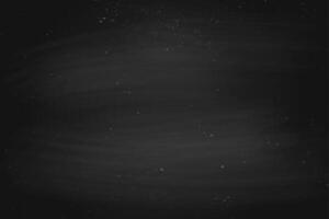 Black empty chalkboard background, surface and texture with copy space vector