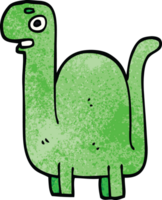 desenho animado doodle dinossauro pré-histórico png