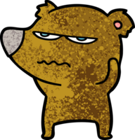 personagem de desenho animado urso png