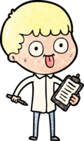 Cartoon-Mann starrt png