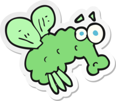 sticker of a cartoon fly png