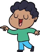 laughing cartoon man pointing png