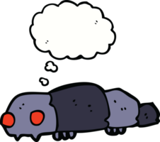 cartoon insect with thought bubble png