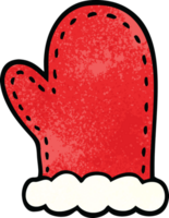 cartoon doodle oven mitts png