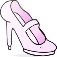 main tiré dessin animé haute talon chaussure png