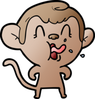 crazy cartoon monkey png